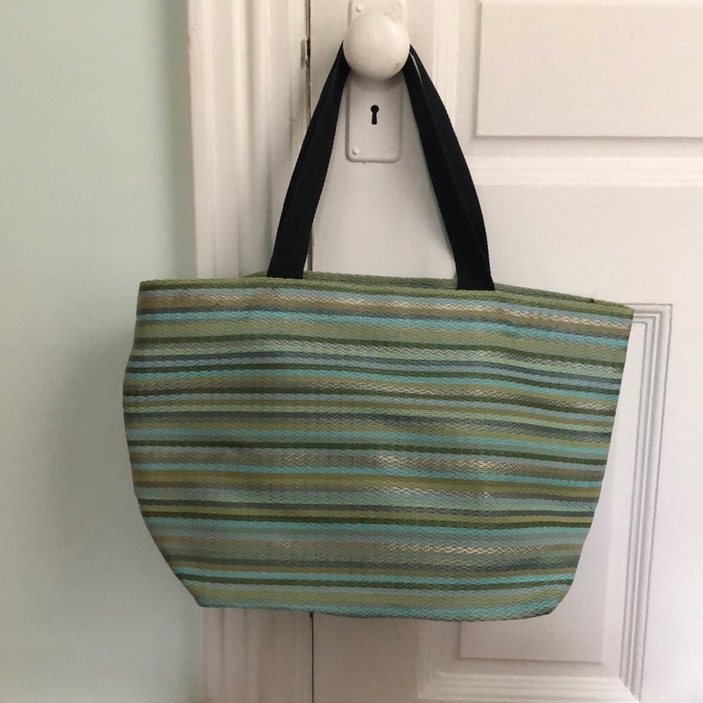 Striped chilewich tote bag